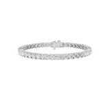 10CTW Round Shaped Lab Grown Diamond Tennis Bracelet in 14K Gold (F/VS)