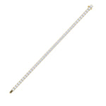 12CTW Round Shaped Lab Grown Diamond Tennis Bracelet in 14K Gold (F/VS)
