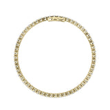 5CTW Round Shaped Lab Grown Diamond Tennis Bracelet in 14K Gold (F/VS)