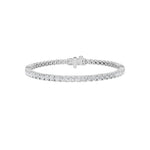 6CTW Round Shaped Lab Grown Diamond Tennis Bracelet in 14K Gold (F/VS)