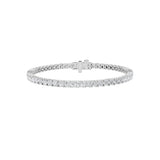 6CTW Round Shaped Lab Grown Diamond Tennis Bracelet in 14K Gold (F/VS)