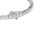 6CTW Round Shaped Lab Grown Diamond Tennis Bracelet in 14K Gold (F/VS)