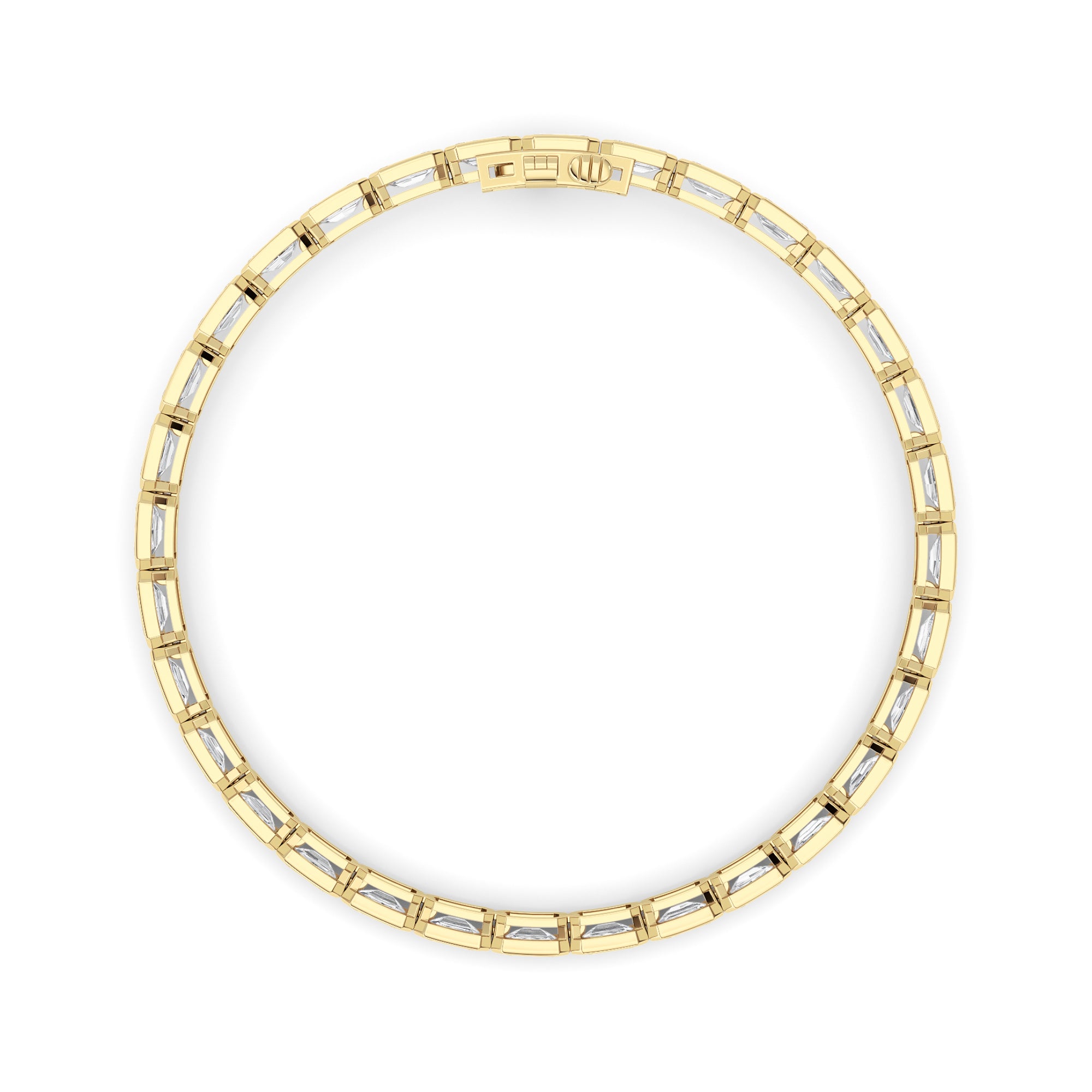 10cttw Emerald Lab Grown Diamond (F/VS ) Bracelet in 14K Gold