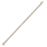 10cttw Emerald Lab Grown Diamond (F/VS ) Bracelet in 14K Gold