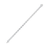 15CTW Oval Shaped Lab Grown Diamond (F/VS) East West Bezel Set Bracelet in 14K Gold