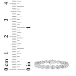 15CTW Oval Shaped Lab Grown Diamond (F/VS) East West Bezel Set Bracelet in 14K Gold