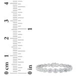 15CTW Oval Shaped Lab Grown Diamond (F/VS) East West Bezel Set Bracelet in 14K Gold