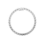 10CTW Round Shaped Lab Grown Diamond (F/VS) East West Bezel Set Bracelet in 14K Gold