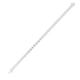 10CTW Round Shaped Lab Grown Diamond (F/VS) East West Bezel Set Bracelet in 14K Gold