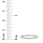 10CTW Round Shaped Lab Grown Diamond (F/VS) East West Bezel Set Bracelet in 14K Gold
