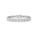 15CTW Round Lab Grown Diamond (F/VS ) Bezel Set Bracelet in 14K Gold