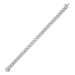 15CTW Round Lab Grown Diamond (F/VS ) Bezel Set Bracelet in 14K Gold