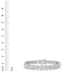 15CTW Round Lab Grown Diamond (F/VS ) Bezel Set Bracelet in 14K Gold