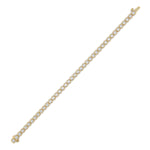 5CTW Round Lab Grown Diamond (F/VS ) Bezel Set Bracelet in 14K Gold