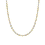 30CTW Emerald Shaped Lab Grown Diamond (F/VS ) Bezel Set Necklace in 14K Gold