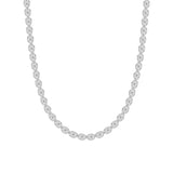 30CTW Oval Lab Grown Diamond (F/VS ) Bezel Set Necklace in 14K Gold