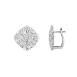 6CTW Oval Shaped Lab Grown Diamond (G/VS) Fashion Earrings in 14K Gold