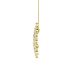 2.5CTW Round Shaped Lab Grown Diamond (F/VS) Bezel set Bubble Pendant in 14K Gold