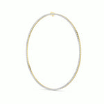 21CTW Emerald Shaped Lab Grown Diamond (F/VS) Necklace in 14K Yellow Gold