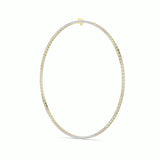 21CTW Emerald Shaped Lab Grown Diamond (F/VS) Necklace in 14K Yellow Gold