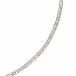 29CTW Emerald Shaped Lab Grown Diamond Tennis Necklace in 14K Gold (F/VS)