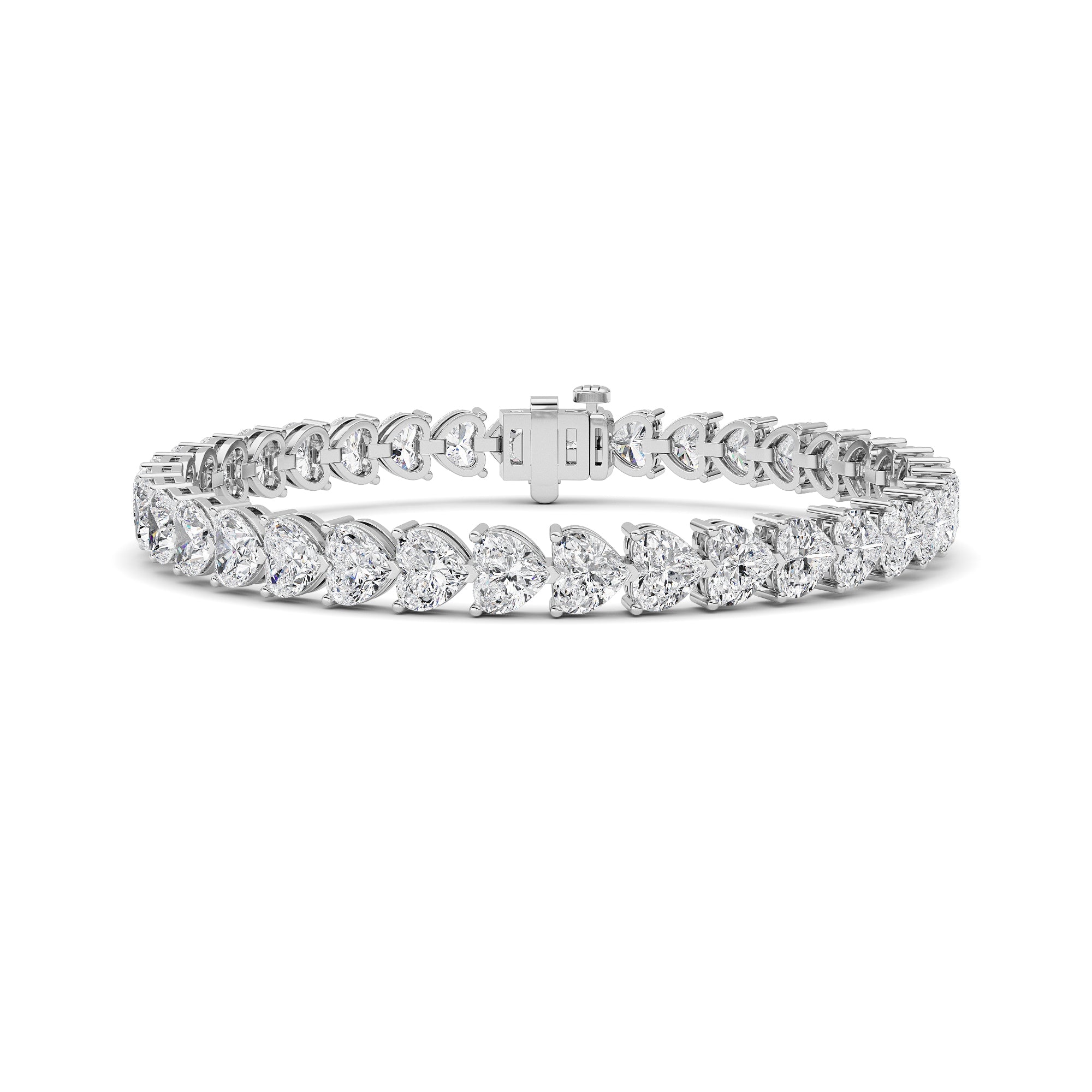 18CTW Heart Lab Grown Diamond (F/VS ) Bracelet Bracelet in 14K Gold