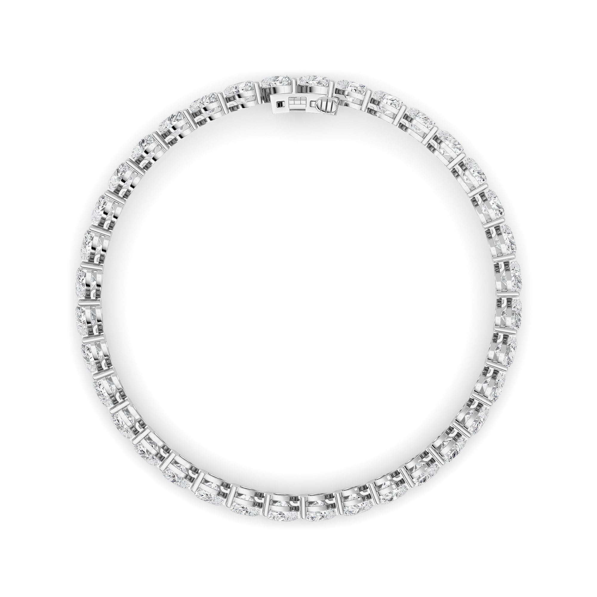 18CTW Heart Lab Grown Diamond (F/VS ) Bracelet Bracelet in 14K Gold