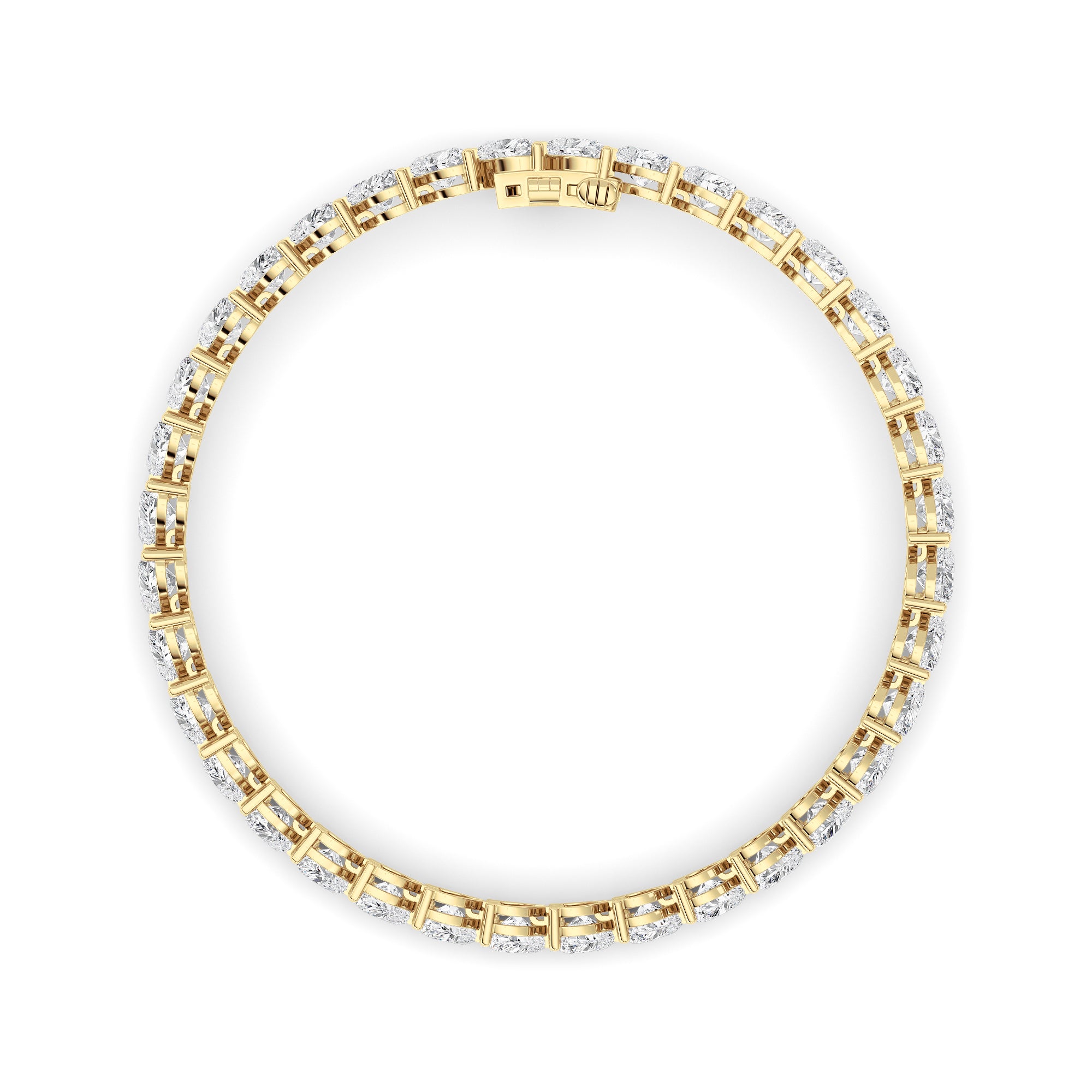 18CTW Heart Lab Grown Diamond (F/VS ) Bracelet Bracelet in 14K Gold