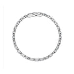12CTW Oval Shaped Lab Grown Diamond (F/VS) Bracelet in 14K White Gold