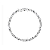 12CTW Oval Shaped Lab Grown Diamond (F/VS) Bracelet in 14K White Gold