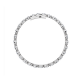 8CTW Oval Shaped Lab Grown Diamond (F/VS) Bracelet in 14K White Gold