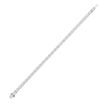 8CTW Oval Shaped Lab Grown Diamond (F/VS) Bracelet in 14K White Gold