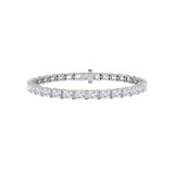 18CTW Radiant Shaped Lab Grown Diamond (F/VS) Bracelet in 14K White Gold