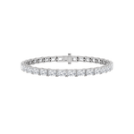 8CTW Radiant Shaped Lab Grown Diamond (F/VS) Bracelet in 14K White Gold
