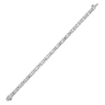15CTW Emerald And Round Lab Grown Diamond (F/VS ) Bracelet in 14K Gold