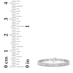 15CTW Emerald And Round Lab Grown Diamond (F/VS ) Bracelet in 14K Gold