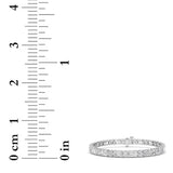 15CTW Emerald And Round Lab Grown Diamond (F/VS ) Bracelet in 14K Gold