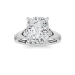3.25CTW ELongated Cushion Lab Grown Diamond (F/VS )Ring in 14K Gold