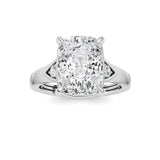 3.25CTW ELongated Cushion Lab Grown Diamond (F/VS )Ring in 14K Gold
