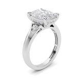 3.25CTW ELongated Cushion Lab Grown Diamond (F/VS )Ring in 14K Gold