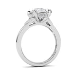 3.25CTW ELongated Cushion Lab Grown Diamond (F/VS )Ring in 14K Gold