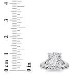 3.25CTW ELongated Cushion Lab Grown Diamond (F/VS )Ring in 14K Gold