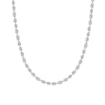 25CTW Mix Shaped Lab Grown Diamond (F/VS ) Tennis Necklace in 14K Gold