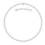 25CTW Mix Shaped Lab Grown Diamond (F/VS ) Tennis Necklace in 14K Gold