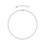 25CTW Mix Shaped Lab Grown Diamond (F/VS ) Tennis Necklace in 14K Gold