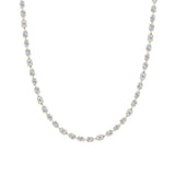 25CTW Mix Shaped Lab Grown Diamond (F/VS ) Tennis Necklace in 14K Gold