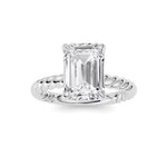 Emerald Lab Grown Diamond (F/VS ) Ring in 14K Gold