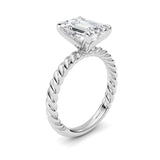 Emerald Lab Grown Diamond (F/VS ) Ring in 14K Gold