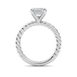 Emerald Lab Grown Diamond (F/VS ) Ring in 14K Gold
