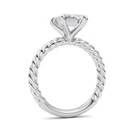 Emerald Lab Grown Diamond (F/VS ) Ring in 14K Gold